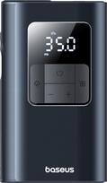 Baseus Padangų kompresorius 2in1 su žibintuvėliu ir powerbank 6000mAh 75W - juodas