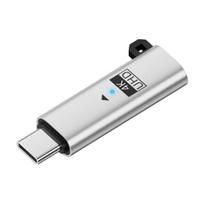 USB Type C virtualių ekranų adapteriai DDC EDID tušti kištukai „Headless Ghosty“ ekrano emuliatoriai tuščia apkrova 4K@60Hz pilka