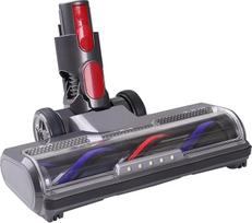 KENVOR šepetys, suderinamas su Dyson V7, V8, V10, V11, V15, grindų antgalis ir grindų šepetys su 5 LED lemputėmis, atsarginis šepetys Dyson dulkių siurblių priedams, pilkos spalvos