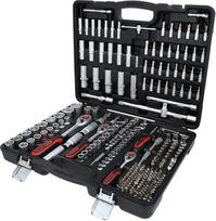 KS Tools 917.0255 "Evolution" serijos 1/4 colio + 3/8 colio + 1/2 colio + 5/16 colio veržliarakčių rinkinys, 255 dalys