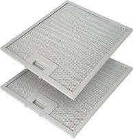 Metalinis riebalų filtras gartraukiams, 300 x 250 mm, metalinis riebalų filtras su metaliniu tinkleliu, skirtas virtuvės gartraukiams (2 vnt.)