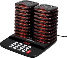 Retekess TD183 Pager iškvietos sistema, ilgo nuotolio Pager, FSK 800M, 300 mAh baterija 28H, stabili ir patvari, skambučių žurnalo tikrinimas, Pager sistema logistikai, sandėliavimui, viešbučiams (20 Pager)
