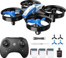 Šventasis akmuo HS210 Mini dronas vaikams ir pradedantiesiems RC nano kvadrokopteris Mažas uždarų patalpų sraigtasparnis lėktuvas su automatiniu pakilimu, 3D apvertimu ir 3 baterijomis, puiki žaislinė dovana berniukams ir