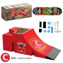 Finger Children Sports Toys Finger Skateboard Game Park Site Step Ramp Scene Props Mini Fingertip Skateboard Set Gift Adult Toys