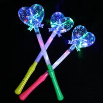 Children 1Pcs Girls Princess Light-Emitting Magic Wand Led Flash Crystal Glow Stick Concert Party Props Creative Luminous Toys