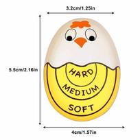 Boiled Egg Timer Cartoon Boiling Egg Timer With Color Changes Resin No Breaking Kitchen Gadgets Safe With Food For Home raudona