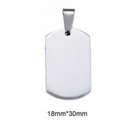5Pcs Whole Sale 7 Colors Military Tag Men Jewelry Stainless Steel Necklace Pendant High Polished Necklace