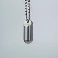 Stainless Steel Medicine Waterproof Storage Bottle Pill Case with Necklace Portable Keychain Travel Outdoor Tool Sealed Capsule