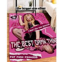 Star Singer Avril Lavigne Bathroom Mat Kids Room Bedroom Decoration Balcony Anti-Slip Doormat Living Room Welcome Rug 40cm x 60cm