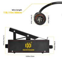 HZXVOGEN TIG Welding 5 Pins Foot Pedal Amp Control Pedal for HBT250P/HVT250P AC/DC Machines Torch Control 10K Resistance Value Foot Pedal