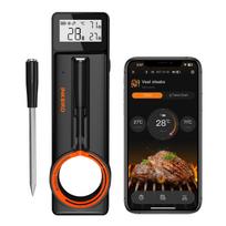 INKBIRD WiFi Meat Thermometer, 5mm Ultra Thin Probe, Bluetooth 5.4, 26 Preset Menus, IP67 Waterproof, Perfect for BBQ Meat Party INT-21-B