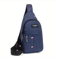 Men's Nyl Sling Bag, Multi-Pocket Crossbody Chest Pack for Travel & Sports, Compact Design for Daily Commute, Crossbody Bag mėlyna