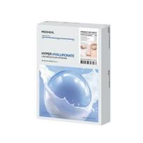Mediheal Hyper Hyaluronate kaukė intensyviai drėkinanti hidrogelio lakštinė kaukė 10 vnt. (1 lapas x 10 vnt.) white