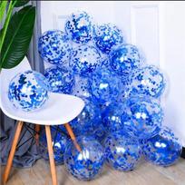Gold Silver Confetti Balloons Glitter Sequin Globos Helium Balloon Birthday Party Halloween Christmas Party  Wedding Decorations 10pcs&12INCH mėlyna