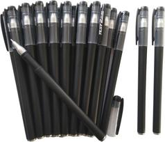 20Pcs Black Gel Pens Bulk, 0.5mm Gel Ink Pens,Premium Ink and Comfort Grip for Taking Notes Office School Supplies (Black,black) juoda