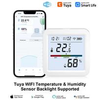 Tuya Zigbee 3.0 WiFi Temperature Humidity Sensor Smart Thermometer Hygrometer APP Remote Control Work with Yandex Alexa WIFI