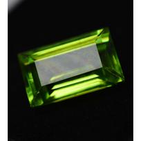 10 Ct Natural Green Peridot Baguette Cut AAA Quality Certified Loose Gemstones 12.8 mm žalia