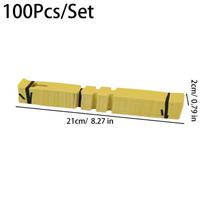 300/100pcs Waterproof Plant Tags Reusable PVC Identification Rings for Flower Plant Labels Signboard Marker Hanging Tag Supplies (Yellow,100PCS) geltona