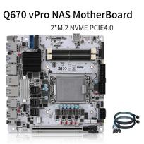 Intel vPRO Q670 NAS Motherboard LGA1700 Max 8×SATA 6×M.2 NVMe 1×PCIE5.0x16 2×DDR5 2×2.5G LAN Firewall PC ITX Mainboard