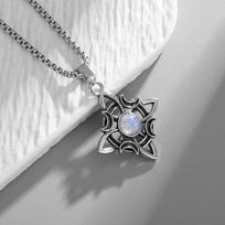 Vintage Round Big Locket Pendant Necklace for Women Men Anti Allergy Jewelry Necklace Nice Gift