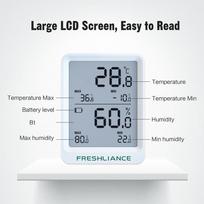BT Temperature and Humidity Recorder Fruit Cold Storage Coldchain Transportation Temperature Logger Mobilephone APP Control BT