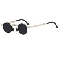 Ultra-light Metal Frames Stylish Myopia Sunglasses Classic Portable Folding Style Shades Eyewear Prescription with 0 To -4.0 0