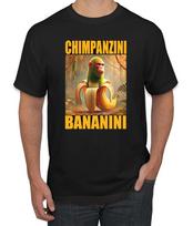 Chimpanzini Bananini Monkey Banana Meme Italian Viral Brainrot Men's T- Shirt S
