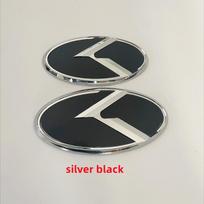 3D ABS K Logo Front Grill Emblem Rear Trunk Badge Car Sticker Decal For Kia K5 2011-2013 Optima Forte 2009-2014
