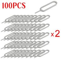 30-100pcs Universal Sim Card Tray Removal Eject Pin Tool Stainless Steel Needle Opener Ejector for IPhone/Samsung/Xiaomi/Huawei