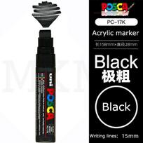 1pcs UNI POSCA Marker Pen PC-17K POP Poster Graffiti Marker Waterproof Student Office Supplies Painting Art Stationery 8 Colors