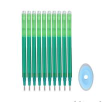 10pcs/lot 0.5mm Magic Erasable Pen Press Gel Pen Set Washable Handle Pen Refill Rod Blue/Black Ink School Writing Stationery