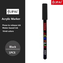 JUPAI 1pcs Acrylic Paint Marker, Leak-proof Water-based Ink Waterproof Art Pens for DIY Craft Rock Ceramic Glass Canvas Mug Wood juoda