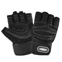 Unisex Workout Gloves With Wrist Wrap Half Finger Sport Weight Lifting Training Gloves For Gym Cycling And Motorcycling L
