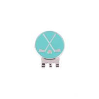Position Marker Golf Ball Marker Removable Golf Cap Clips Portable Golf Hat Clip  Men Women žalia