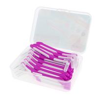 30 Pieces Interdental Brush Toothpick Floss Teeth Cleaner Oral Care Blue