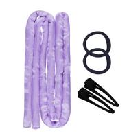 5Pcs Fine Wave 1.6m Aabout Heatless Curling Iron, Long Hair Soft And Fine, Sleeping Without Harming Hair With Clip Styling Tool