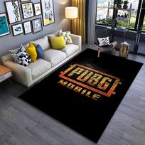 Gaming Carpet with PUBG Mobile Logo, Black Background for Gamers  Suitable for use as an anti-slip for living room bedroom sofas 40x60cm( 15x23in )