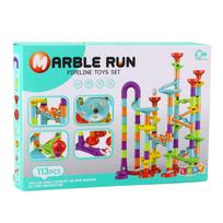 Konstruktorius su kamuoliukų trasa Lean Toys Marble Run 25141, 113 vnt., įvairių spalvų