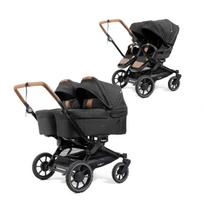 Vežimėlis Emmaljunga Double Sento Flat+ Outdoor Black 2in1