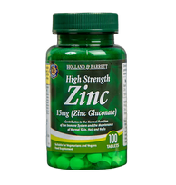 Holland & Barrett High Strenght Zinc Gluconate 15mg 100 - 250 tabs | Cinko Gliukonatas