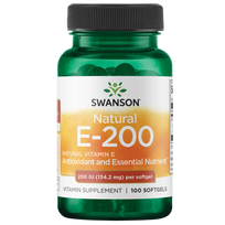 Swanson Natural Vitamin E 200IU 100 softgels