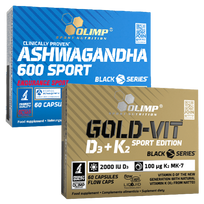Combo - Olimp® Ashwagandha KSM66 + Gold-Vit™ D3+K2 Sport Edition 60 caps