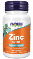 Now Foods Cinko Gliukonatas 50mg 100 tabs
