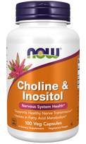 NOW Foods Choline & Inositol, 100 Veg Capsules
