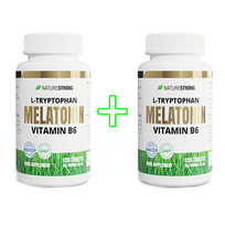 1+1 Naturestrong L-Tryptophan, Melatonin, Vitamin B6 Complex 120 tabs