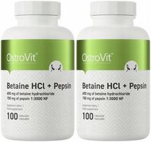 2x OstroVit Betaine HCl + Pepsin 100 caps