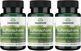 3x Swanson Sulforaphane 400 mcg 60 vcaps