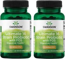 2x Swanson Ultimate 16 Strain Probiotic 60 caps.