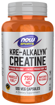 NOW Sports Kre-Alkalyn Creatine 750mg 120 veg caps