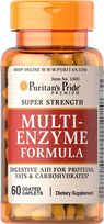 Puritan's Pride Super Strength Multi Enzyme - 60 Coated Caplets